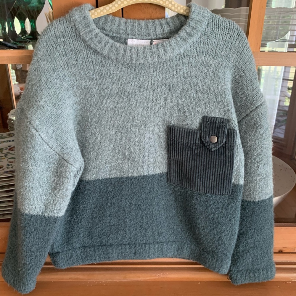 Teal sweater
